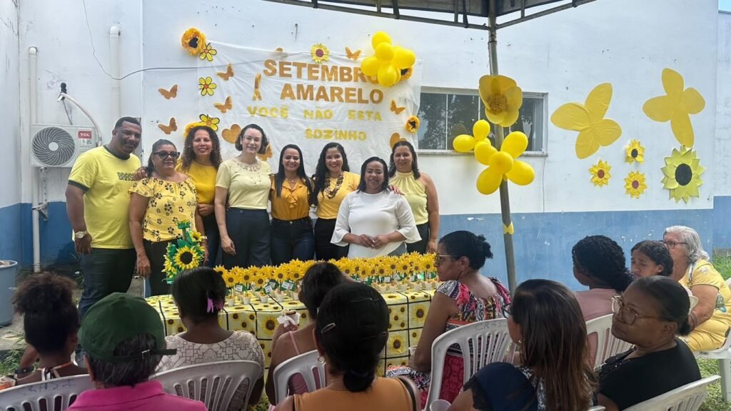 CRAS Ulisses Guimarães promove ação do Setembro Amarelo em parceria com a Secretaria Municipal de Educação